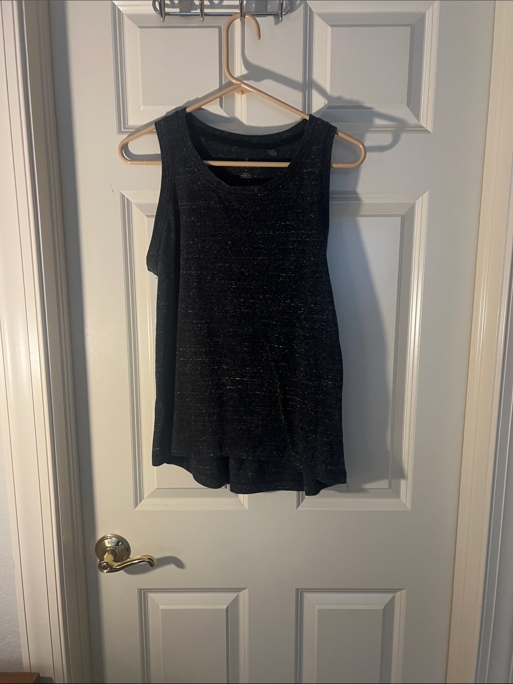 Danskin Black Sparkle Sleeveless Knit Tank
